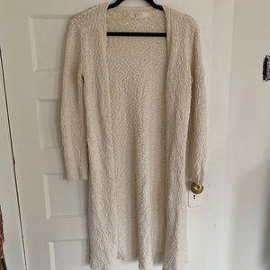 White long cardigan